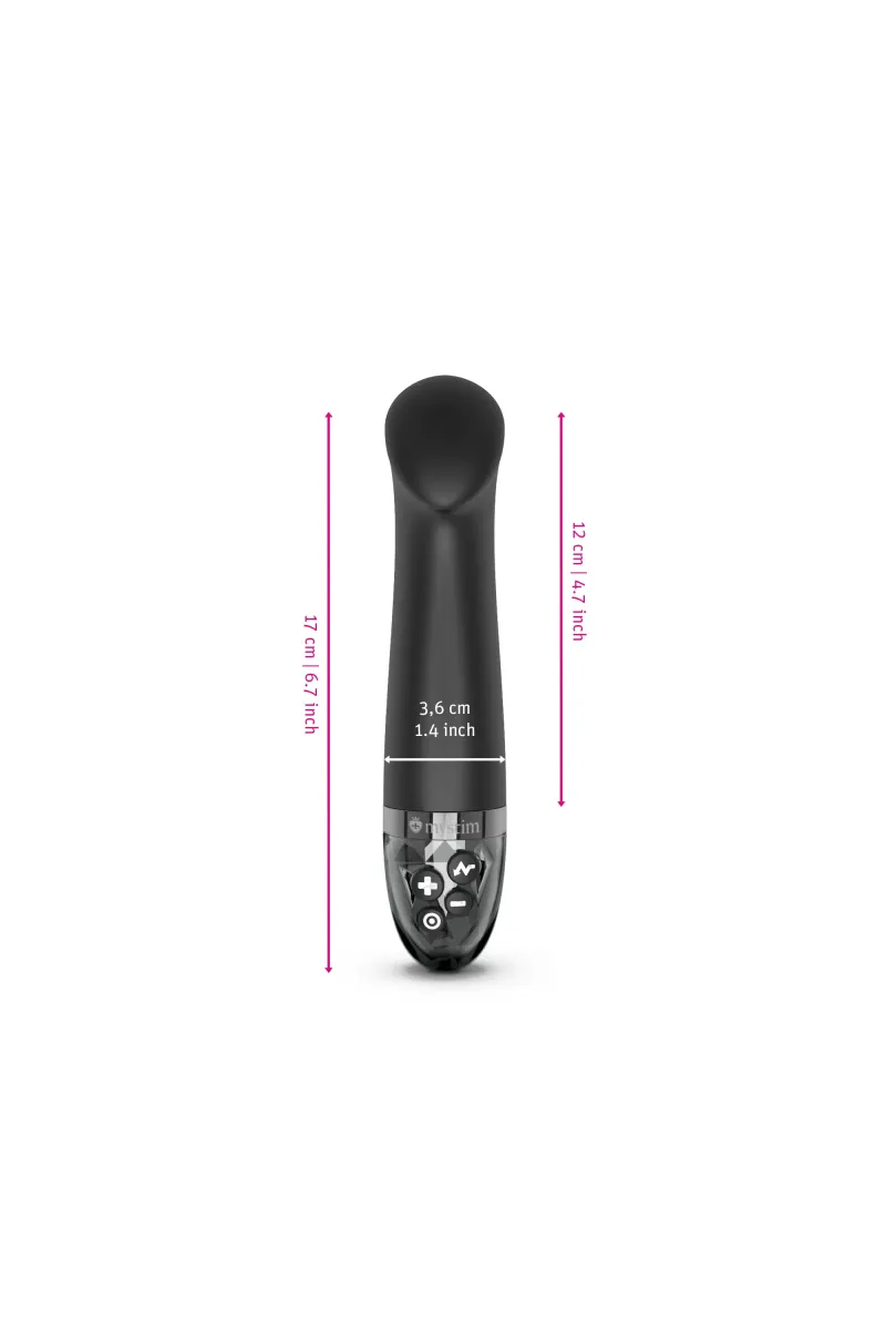 Mystim Right on Ron eStimVibrator, Black