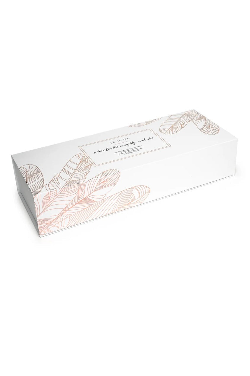 Nice and Naughty Gift Set: White, Pink - Candle, Ami, G-Spot Bullet, Treat Cards