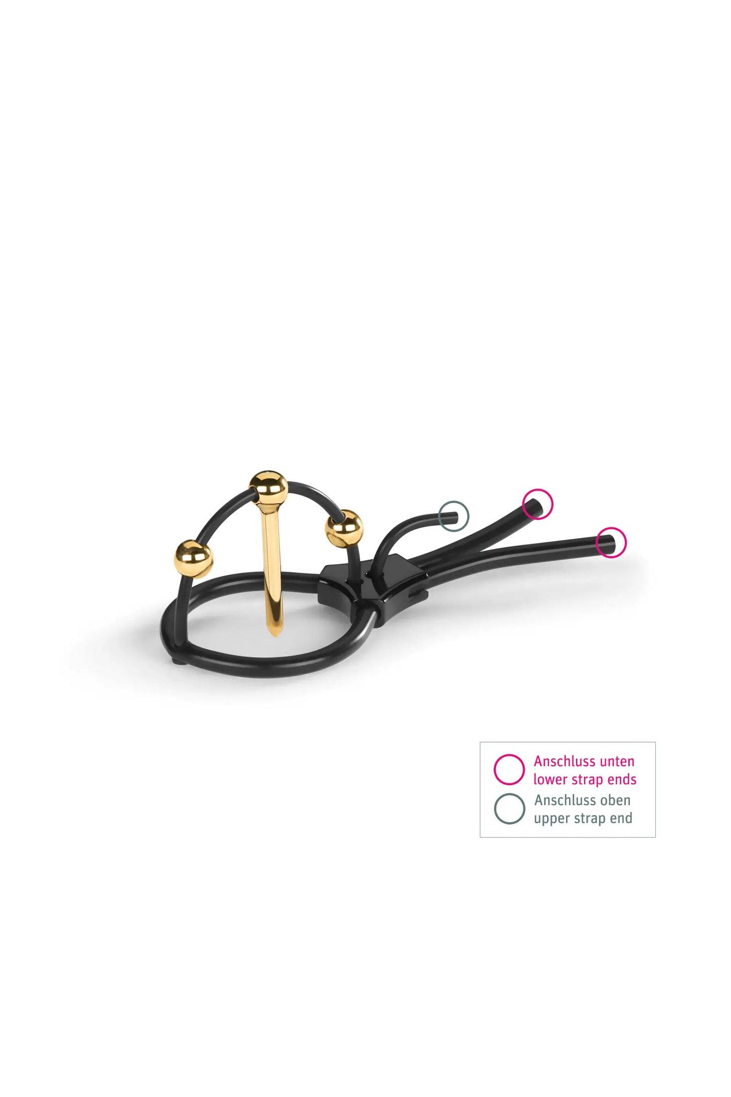 Mystim Plunging Pete - Corona Strap with Urethral Sound