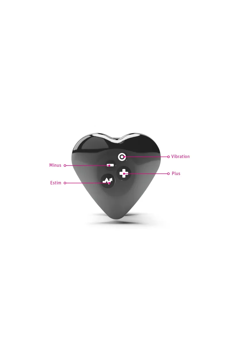 Mystim Heart's Desire eStim layonvibrator, Black