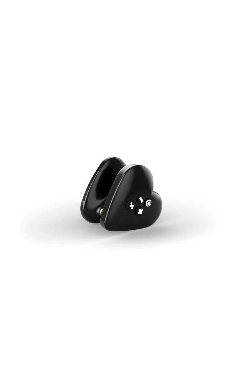 Mystim Heart's Desire eStim layonvibrator, Black