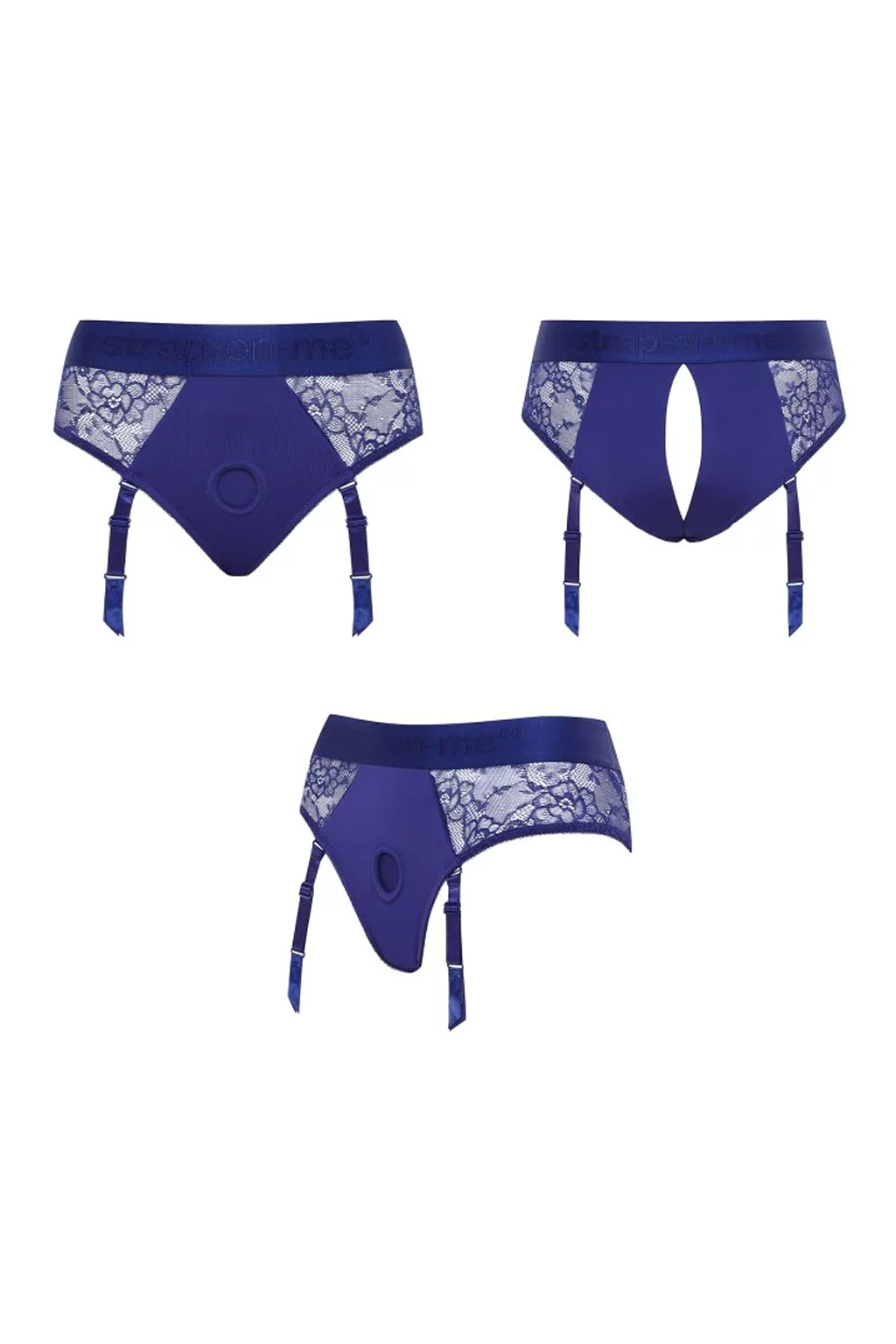 HARNESS LINGERIE DIVA - L - NIGHT BLUE