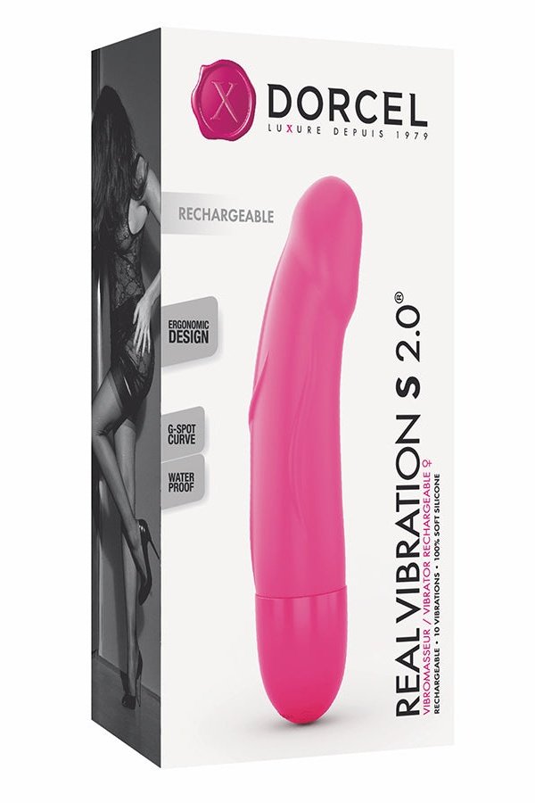 REAL VIBRATION S PINK 2.0 - RECHARGEABLE - Free Shipping
