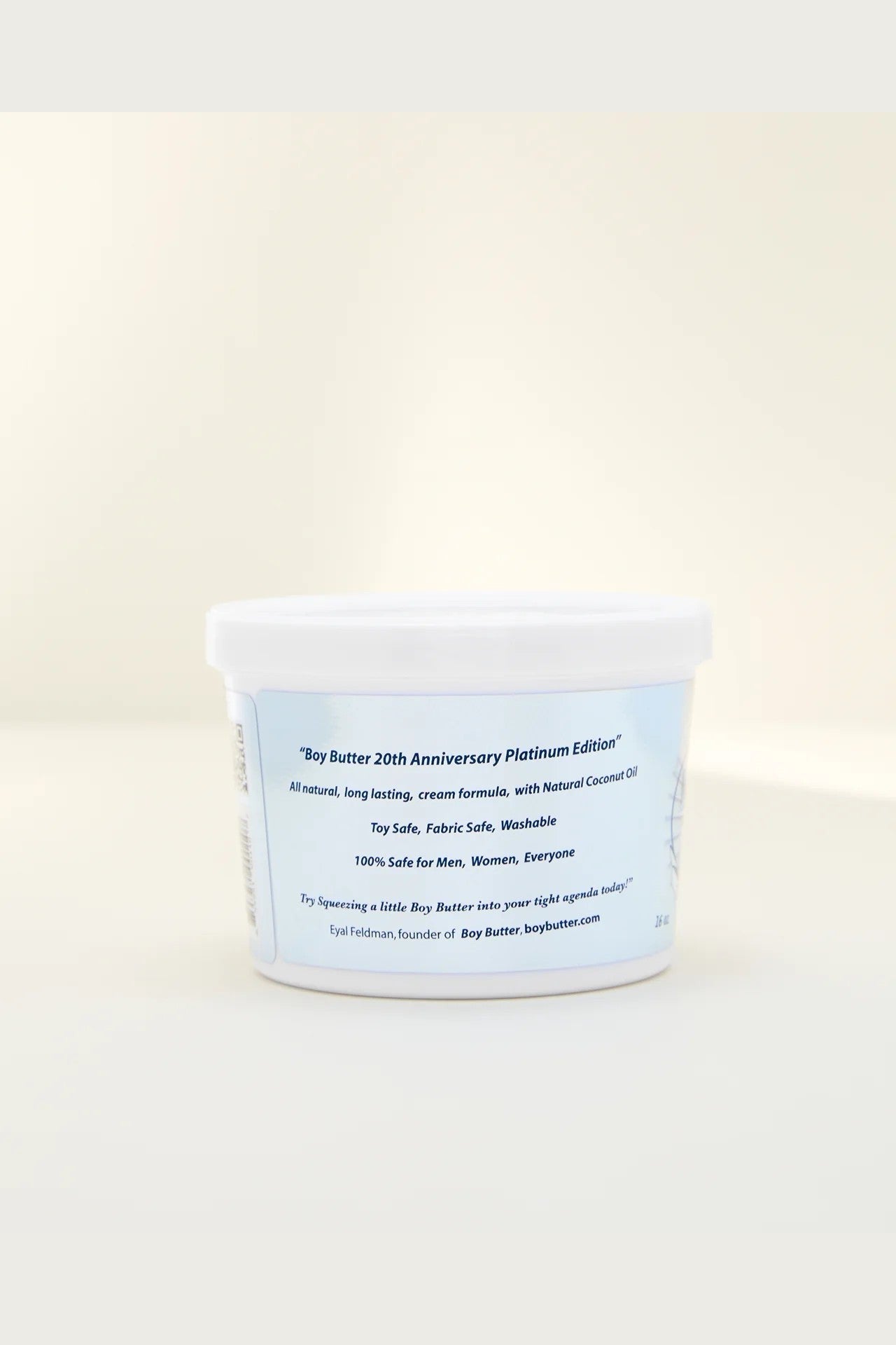 Boy Butter 20th Anniversary Edition - Platinum Label - 16 oz / Tub