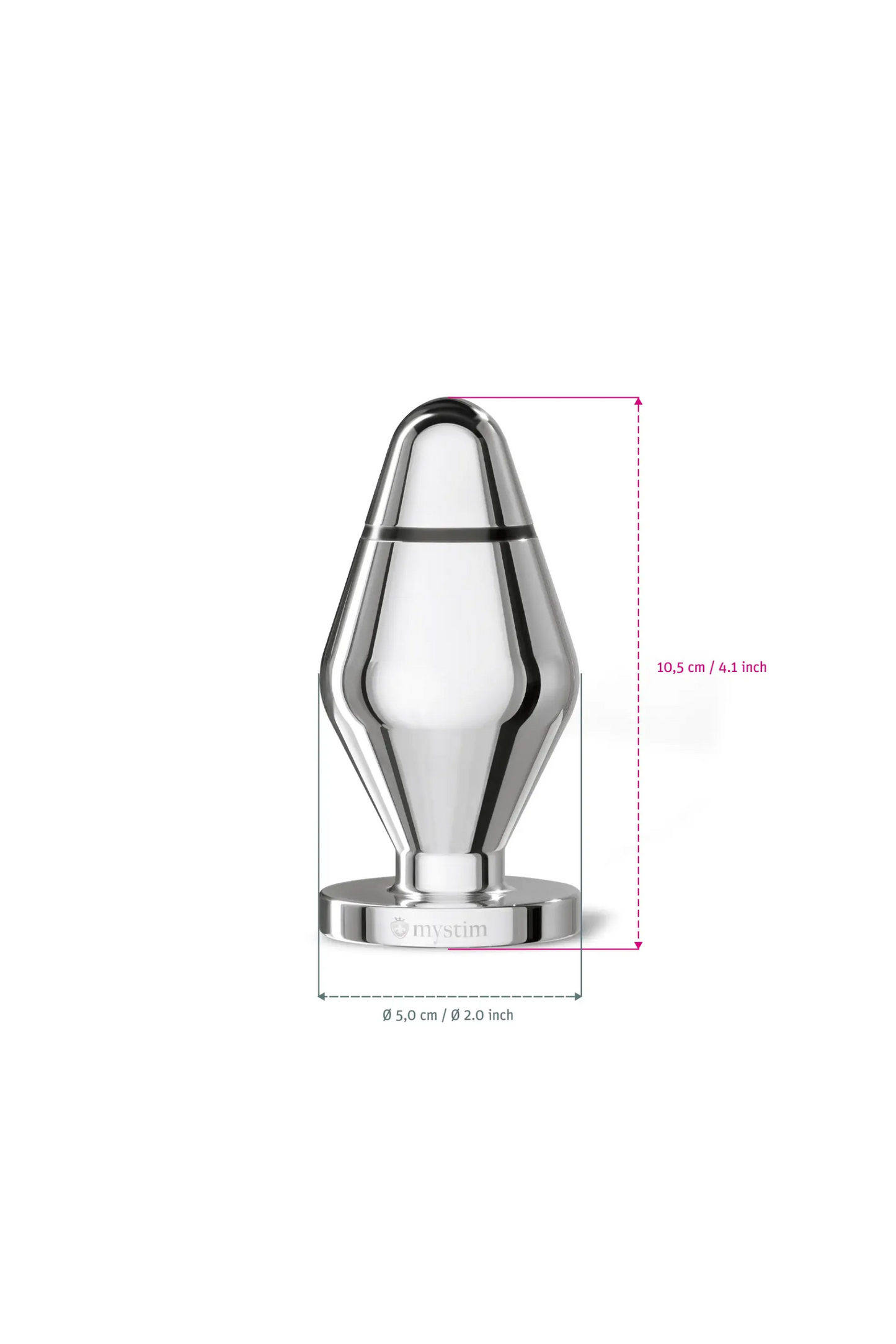 Mystim John Buttplug L, (Mystim Roundplug)