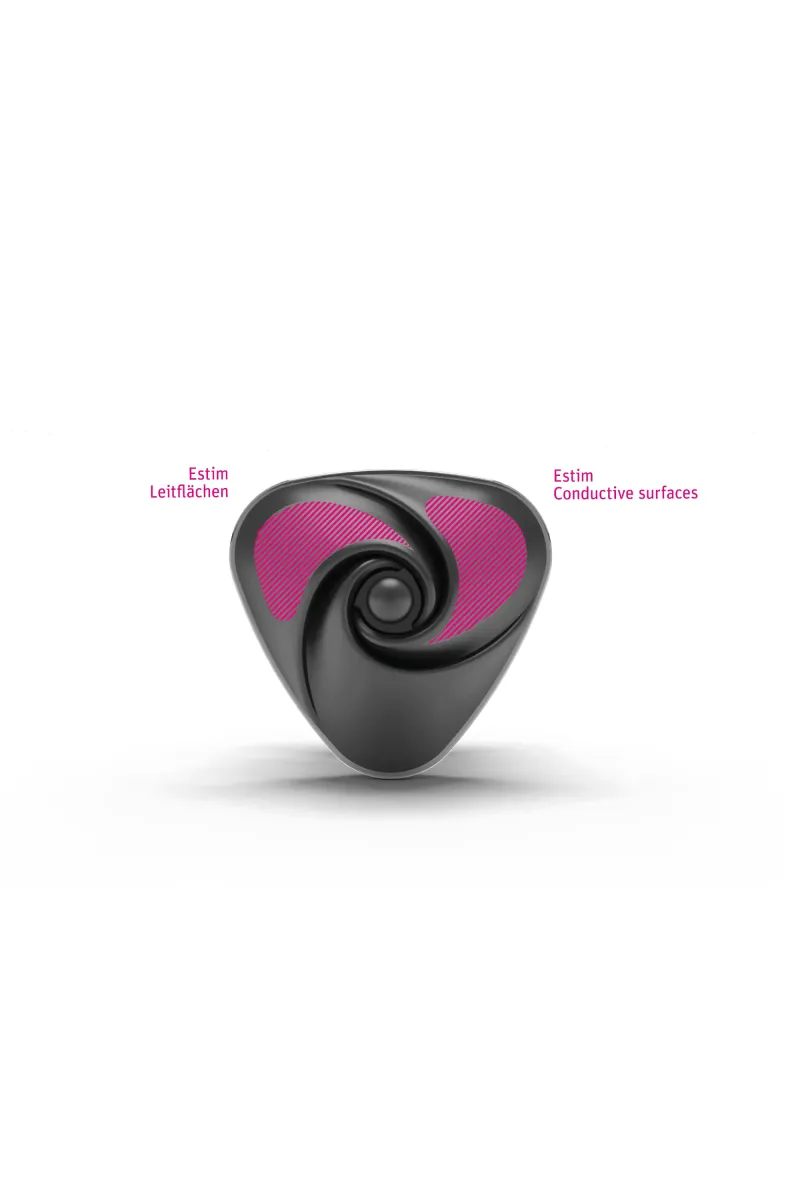 Mystim Heart's Desire eStim layonvibrator, Black