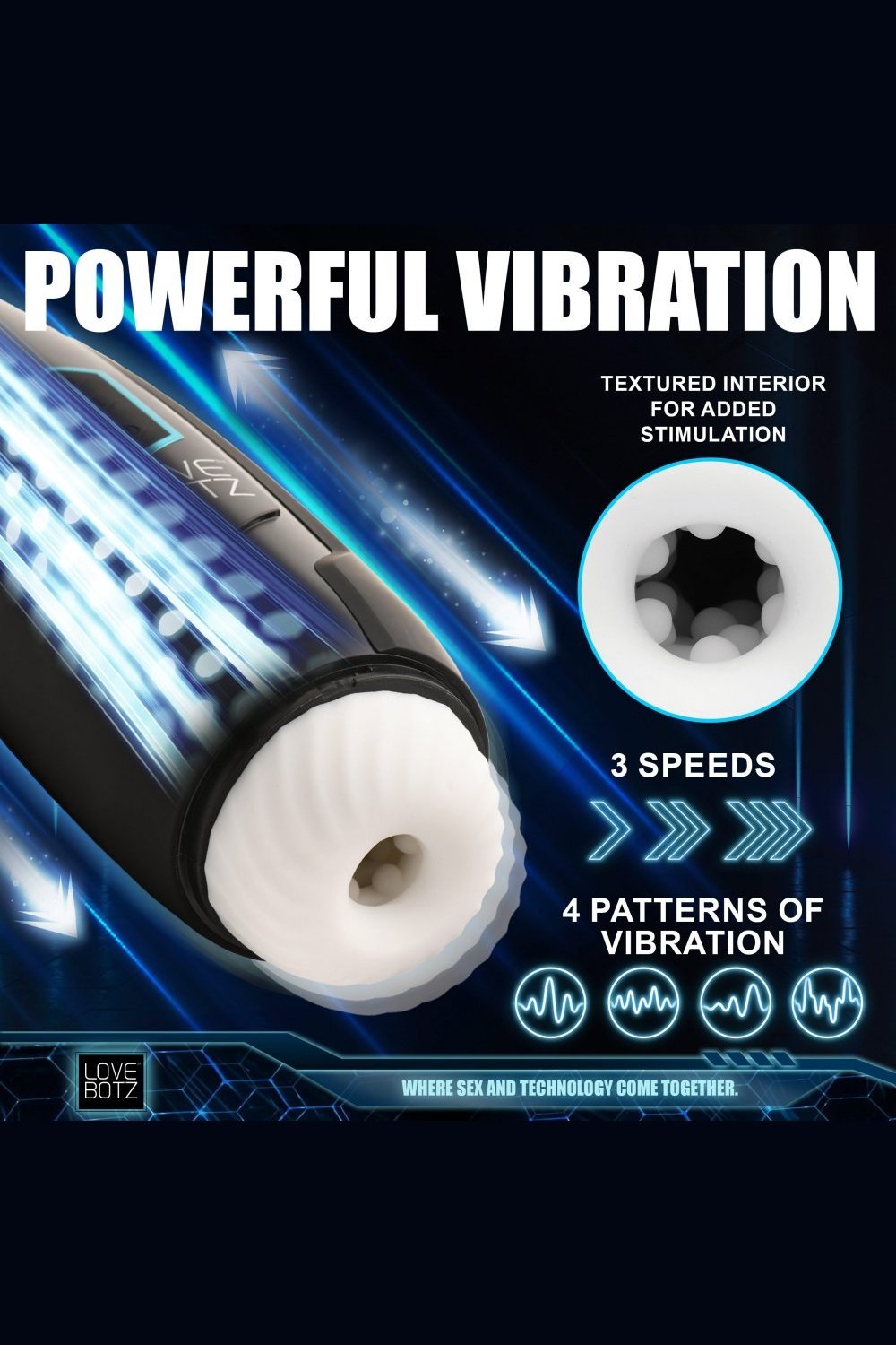 The Milker Max Thrusting and Vibrating Masturbator Free Shipping