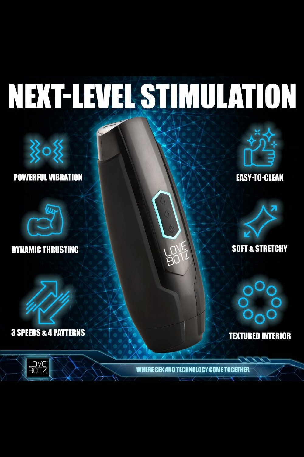 The Milker Max Thrusting and Vibrating Masturbator Free Shipping
