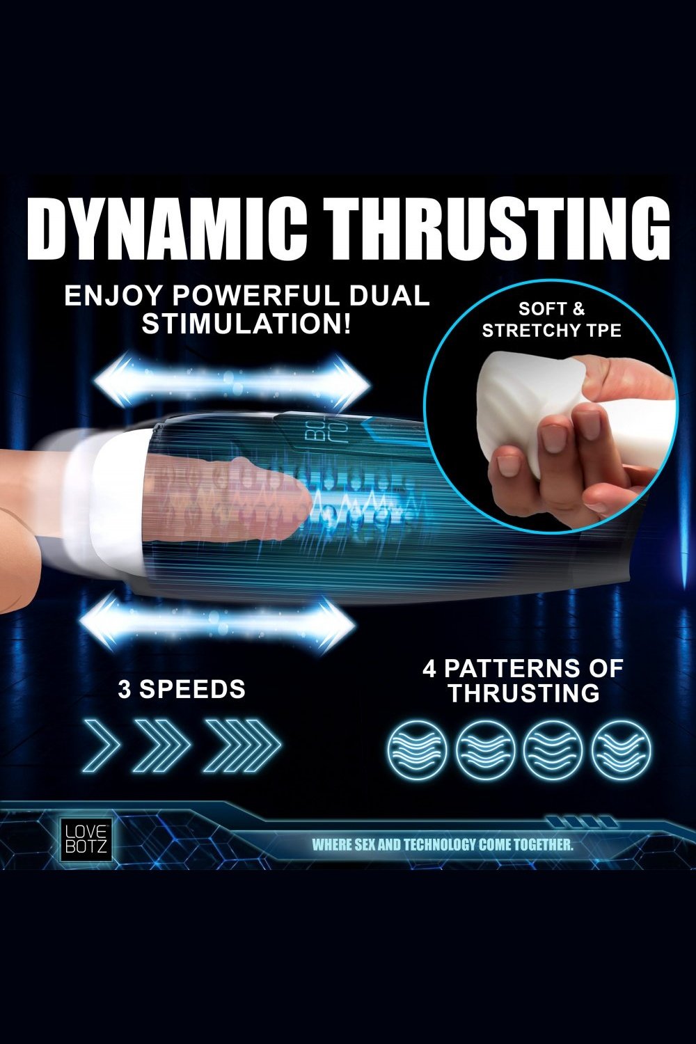 The Milker Max Thrusting and Vibrating Masturbator Free Shipping