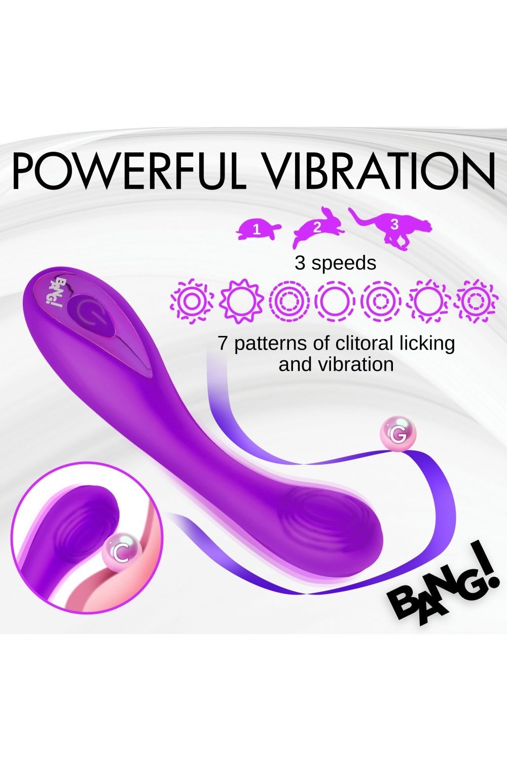 G-Spot Silicone Vibrator - Purple