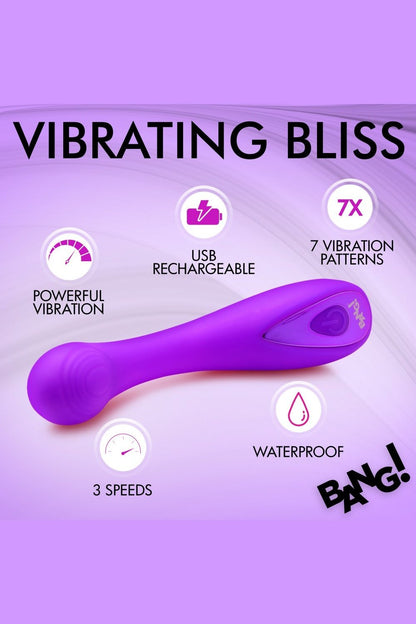 G-Spot Silicone Vibrator - Purple