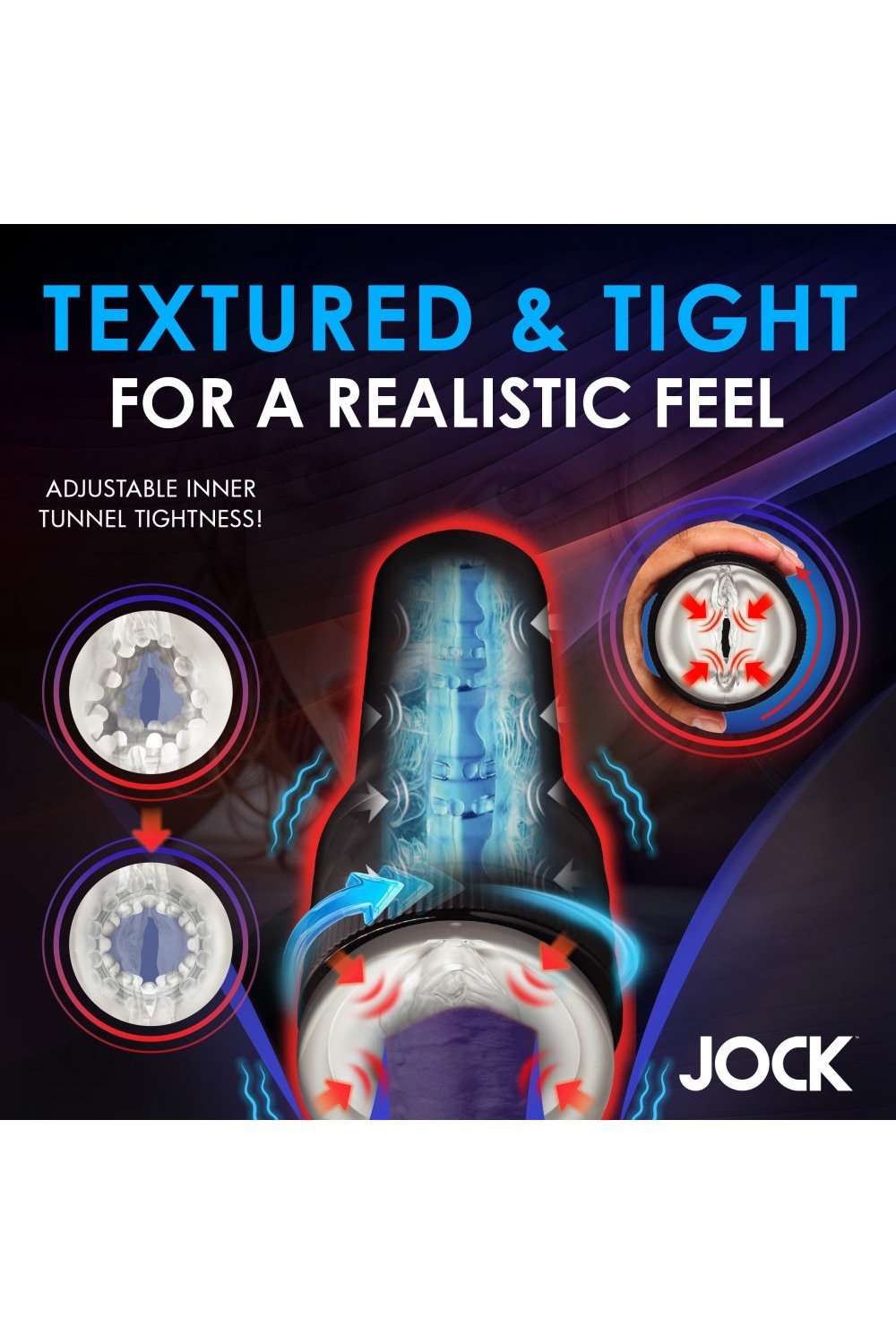 Tightening and Vibrating Masturbator - Free Shipping