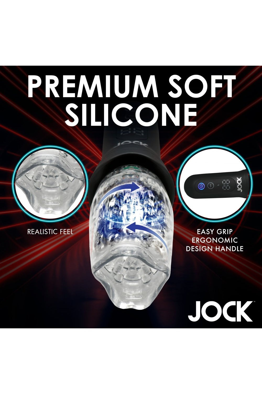Spinning, Thrusting and Vibrating Masturbator - Free Shipping