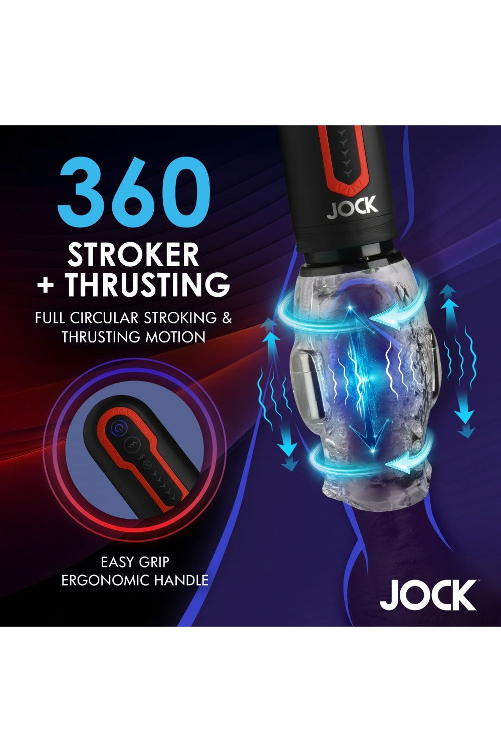 Spinning and Thrusting Masturbator with 2 Bullets - Free Shipping