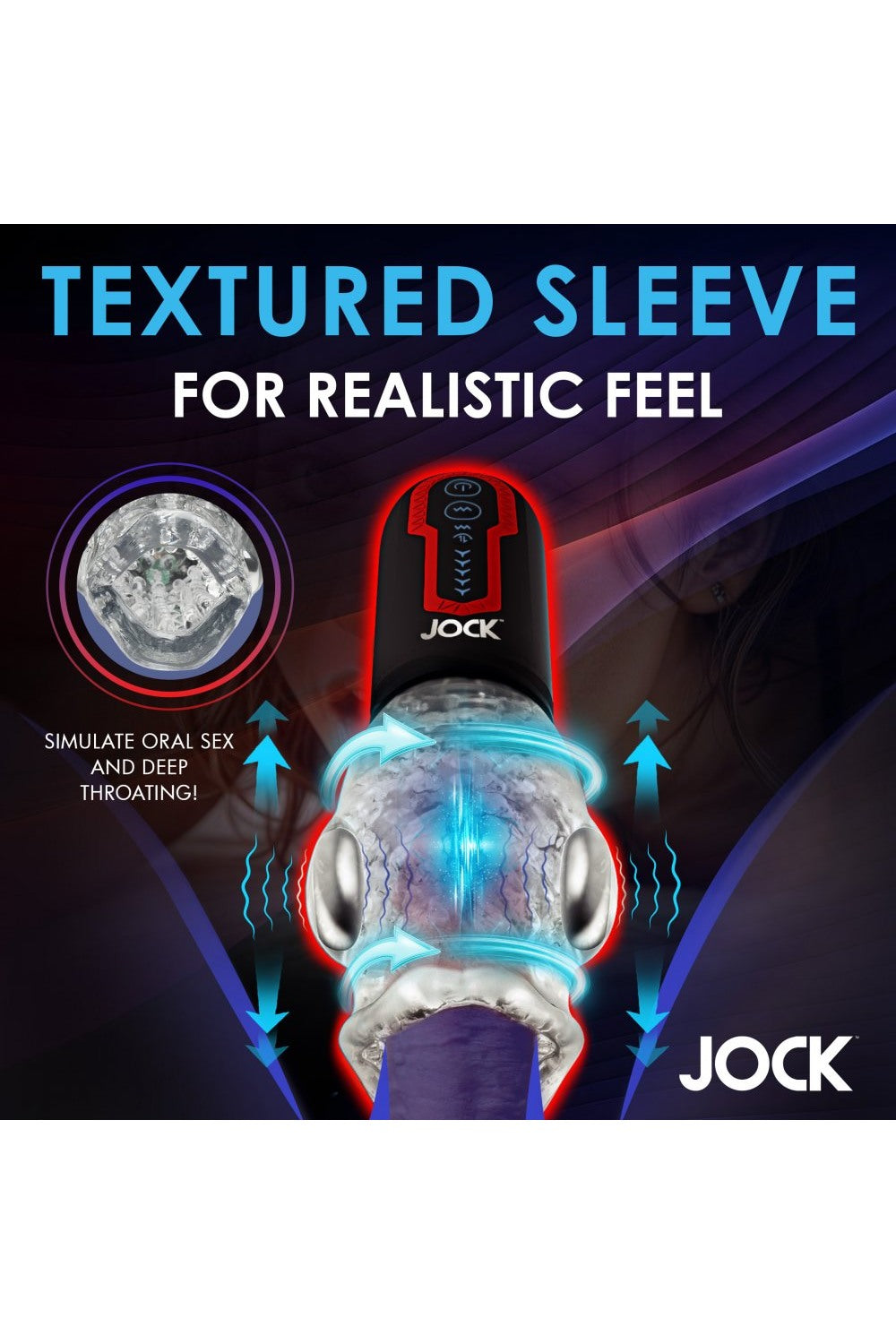 Spinning and Thrusting Masturbator with 2 Bullets - Free Shipping