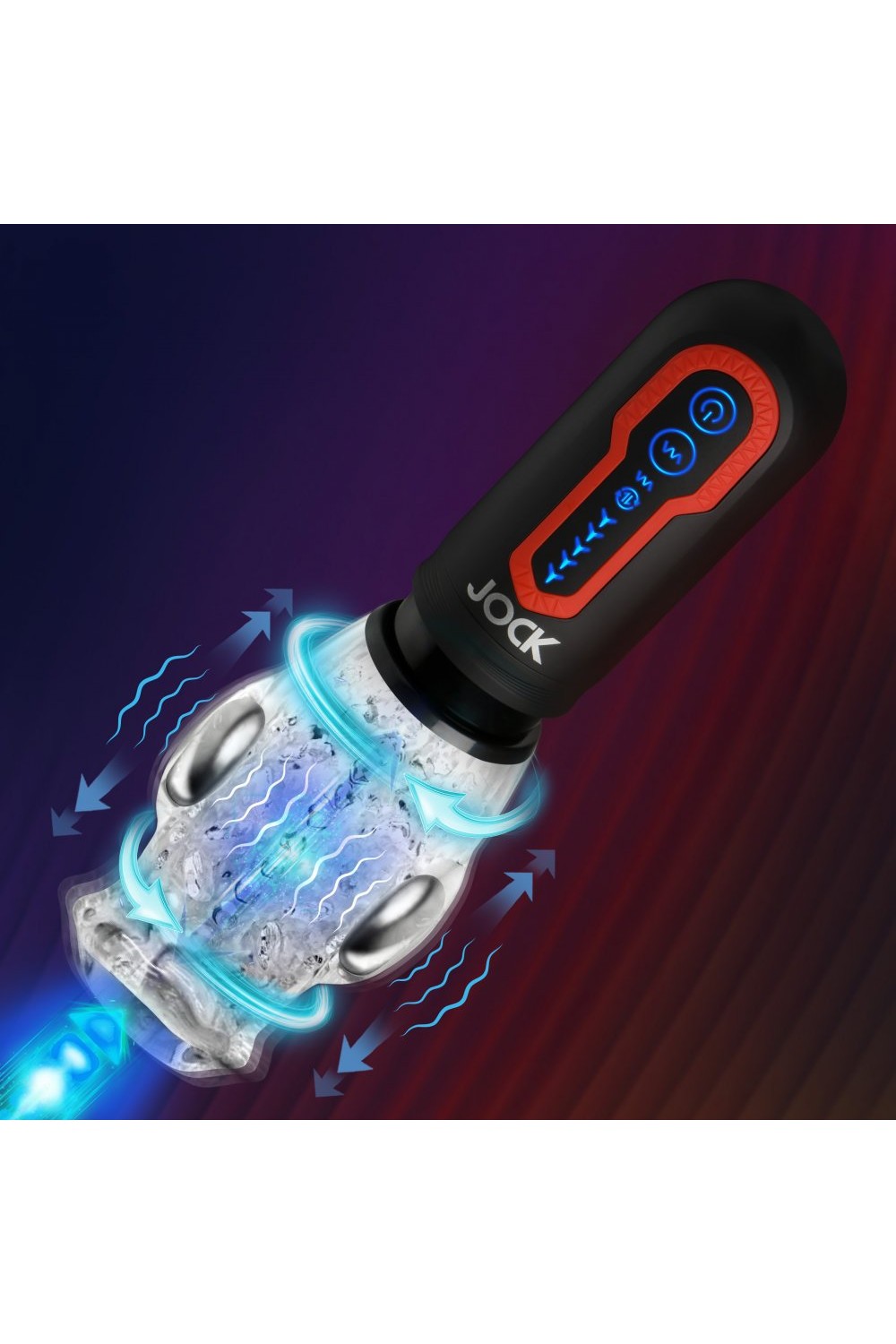 Spinning and Thrusting Masturbator with 2 Bullets - Free Shipping