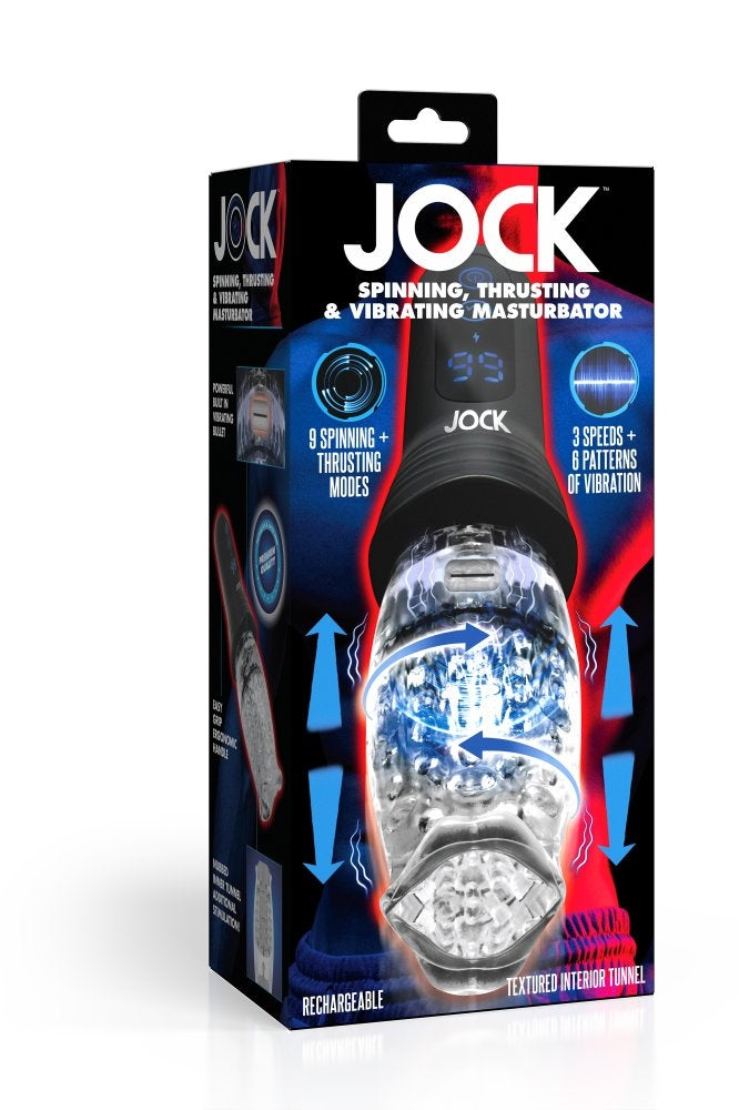 Spinning, Thrusting and Vibrating Masturbator - Free Shipping