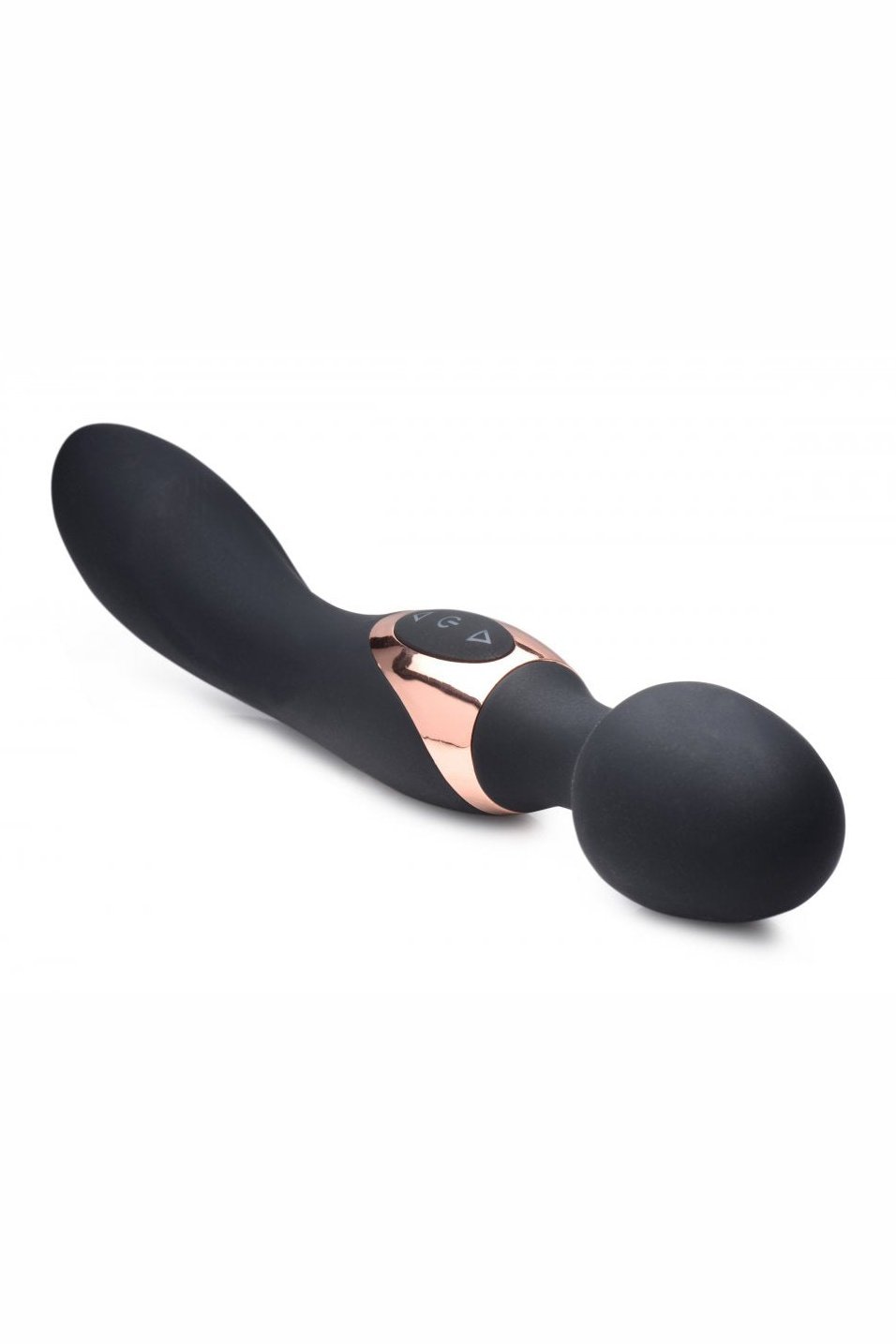 10X Dual Duchess 2-in-1 Silicone Massager - Black Free Shipping