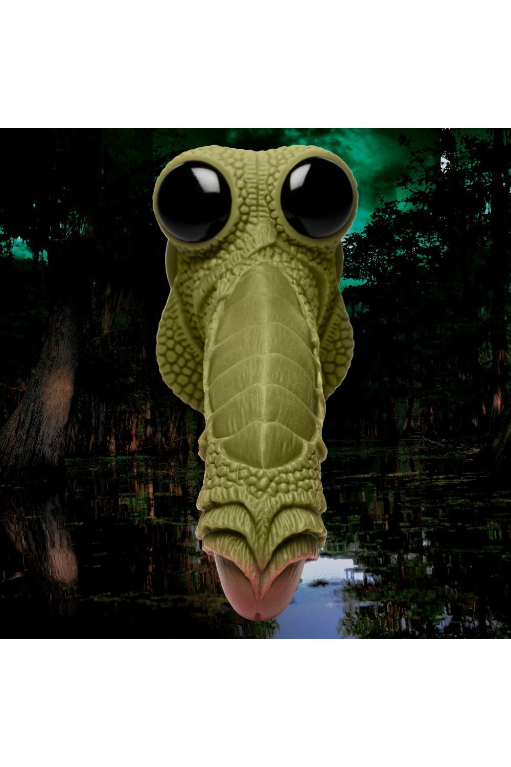 Swamp Monster Green Scaly Silicone Dildo Free Shipping