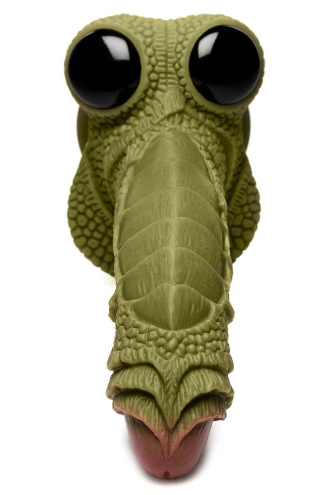 Swamp Monster Green Scaly Silicone Dildo Free Shipping