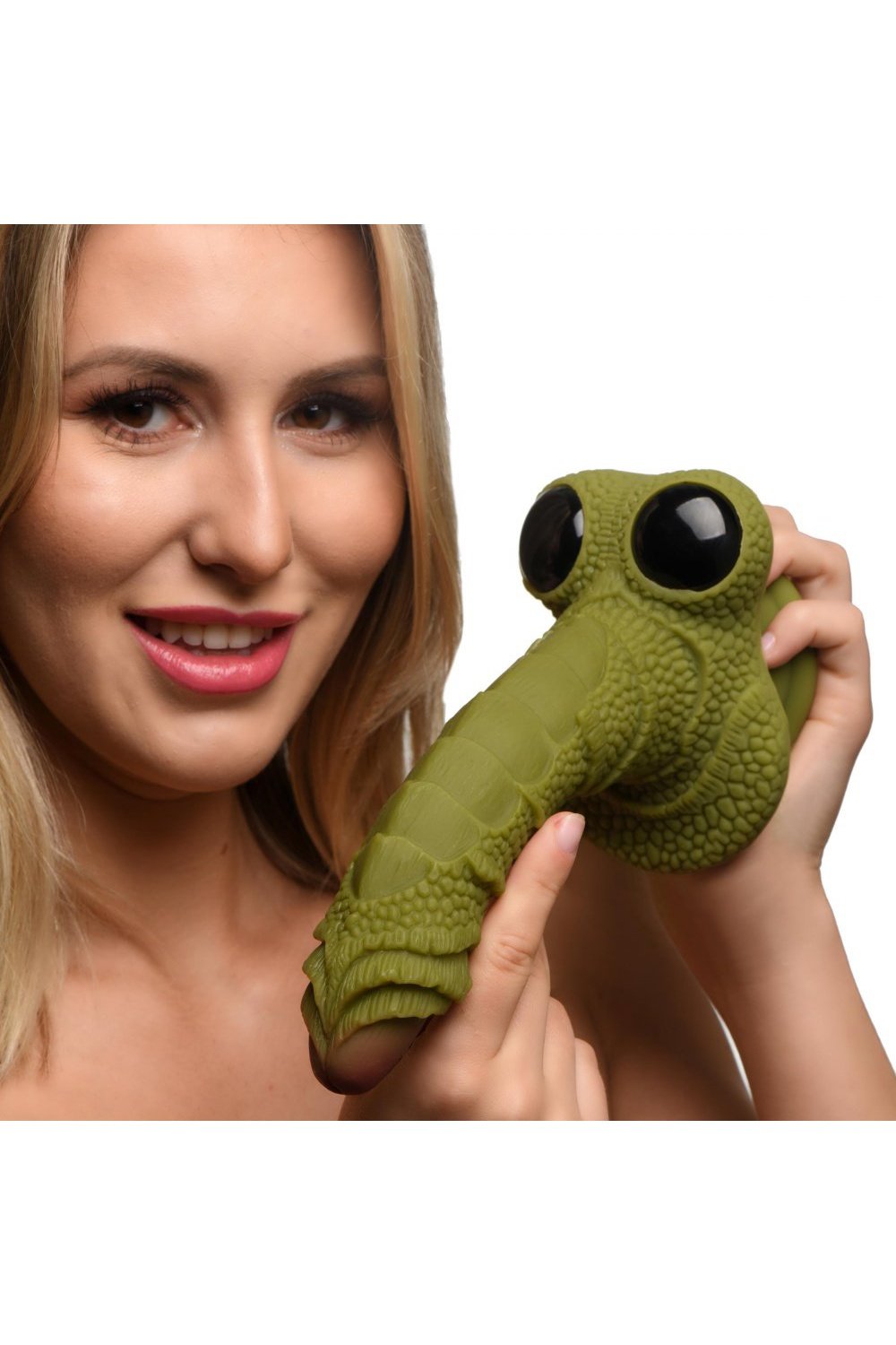 Swamp Monster Green Scaly Silicone Dildo Free Shipping
