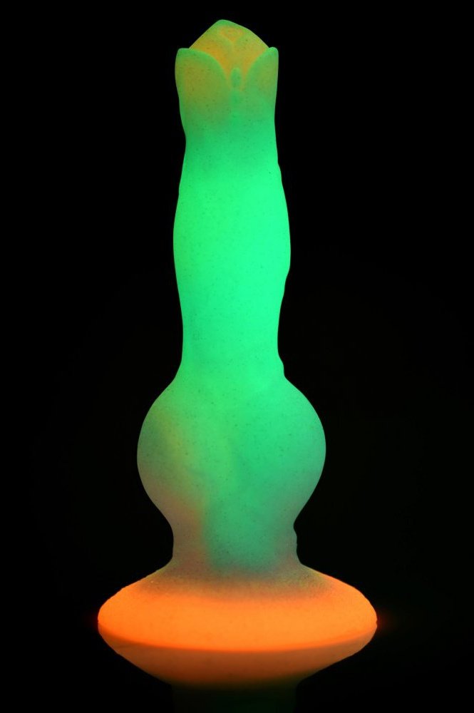 Space Cock Glow-in-the-Dark Silicone Alien Dildo Free Shipping
