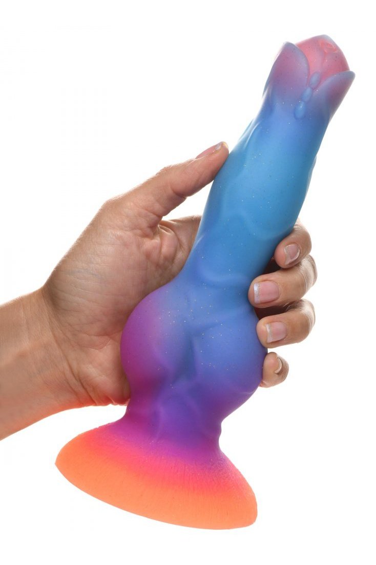 Space Cock Glow-in-the-Dark Silicone Alien Dildo Free Shipping