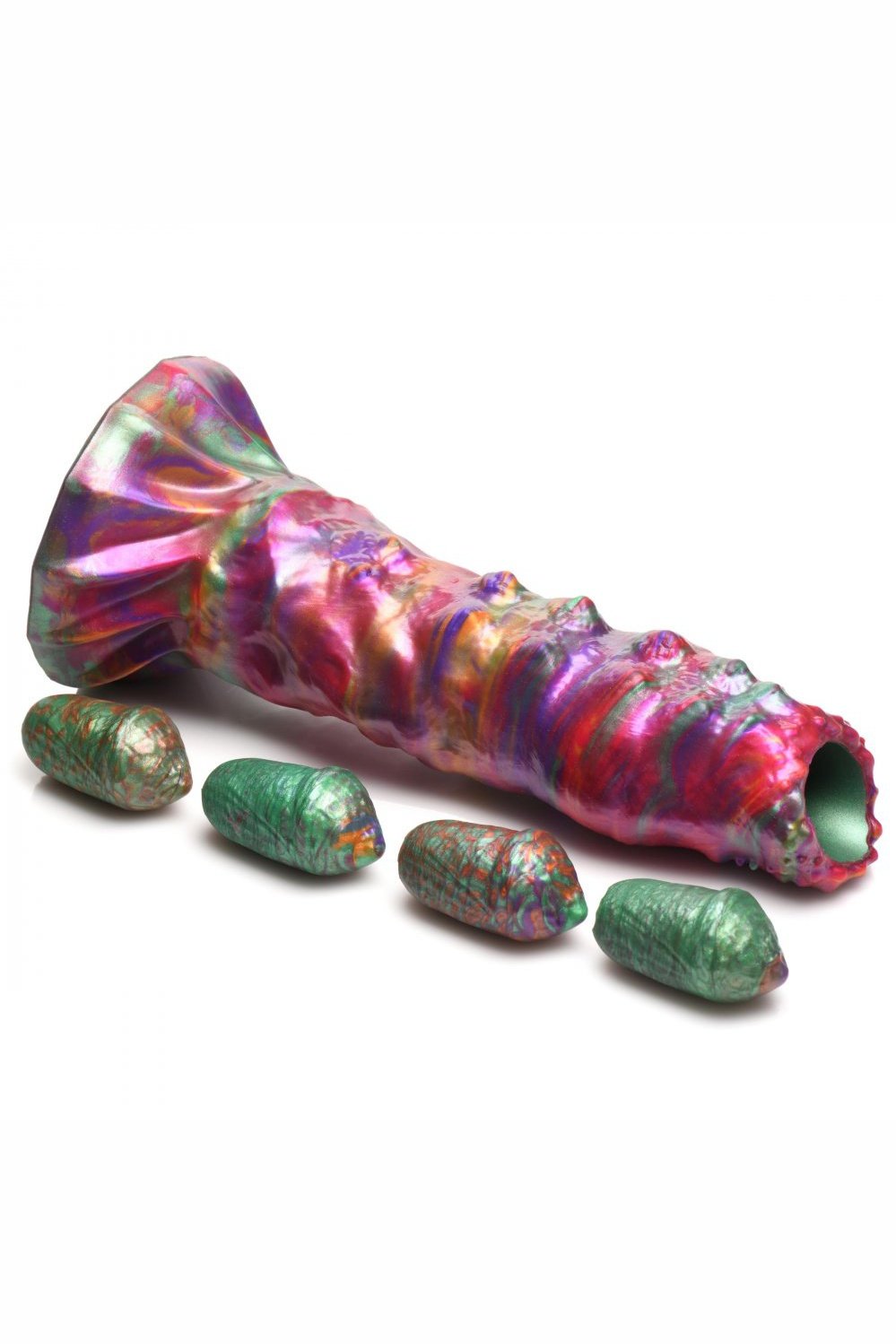 Larva Silicone Ovipositor Dildo with Eggs Free Shipping