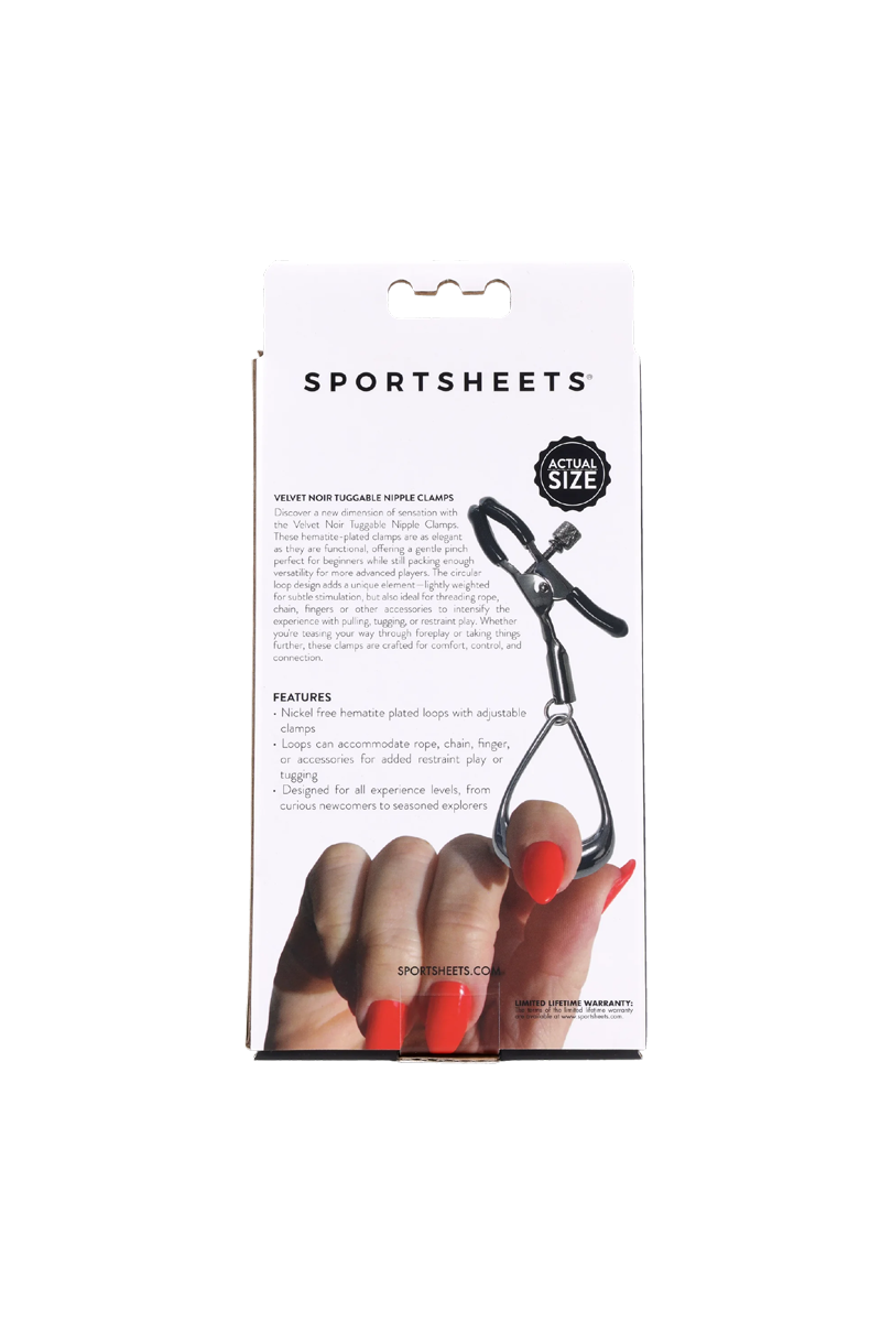 Velvet Noir Tuggable Nipple Clamps