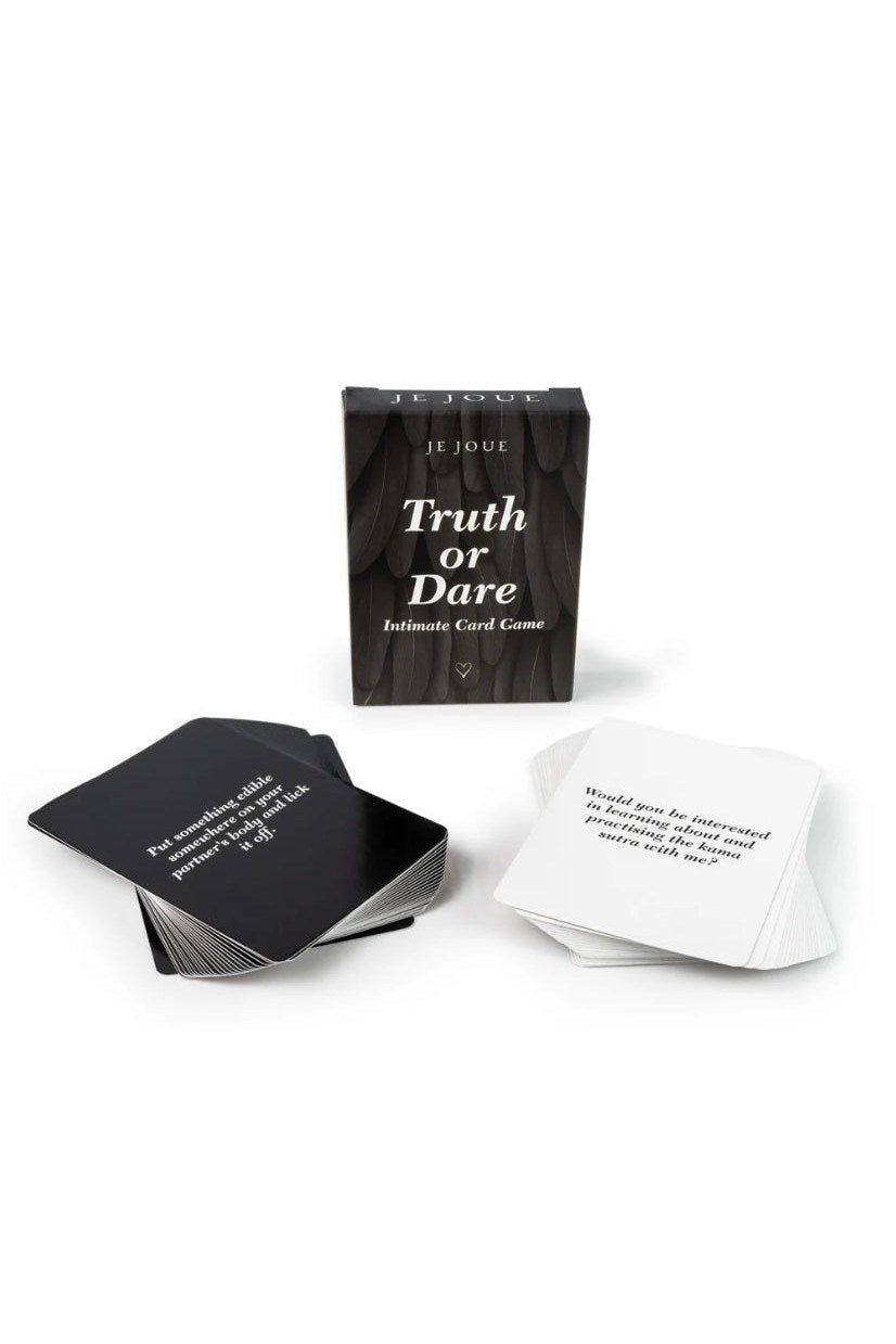 Naughty Gift Set: Black Truth or Dare Cards, Mimi, Massage Candle, Silk Blindfold & Restraint