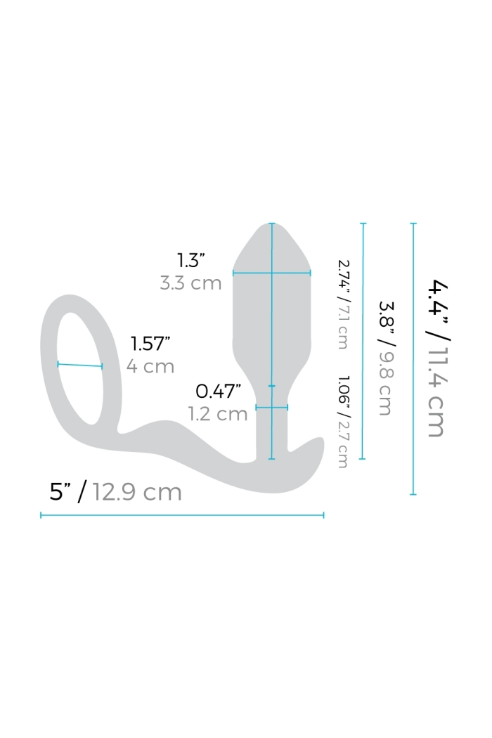VIBRATING SNUG & TUG | M | BLACK