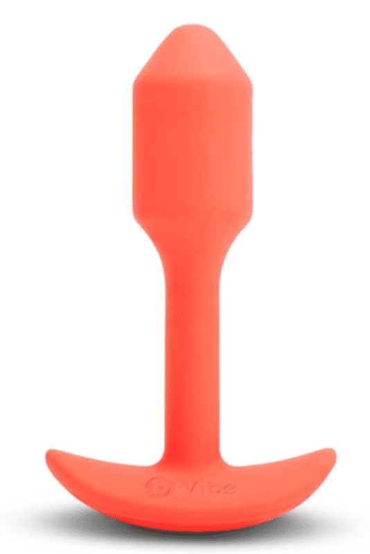 VIBRATING SNUG PLUG | S | ORANGE - Free Shipping