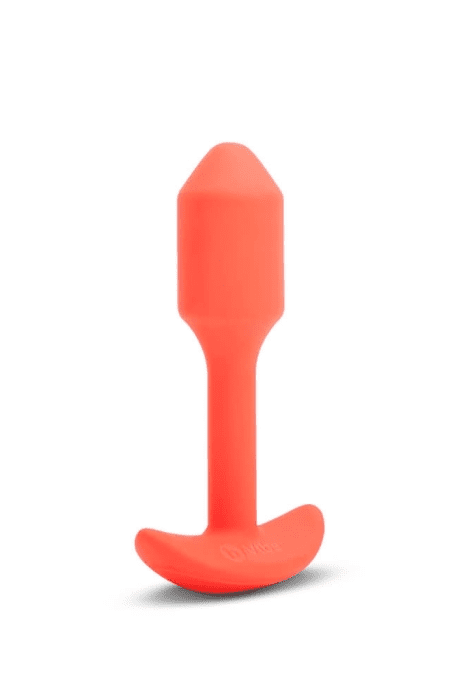 VIBRATING SNUG PLUG | S | ORANGE - Free Shipping