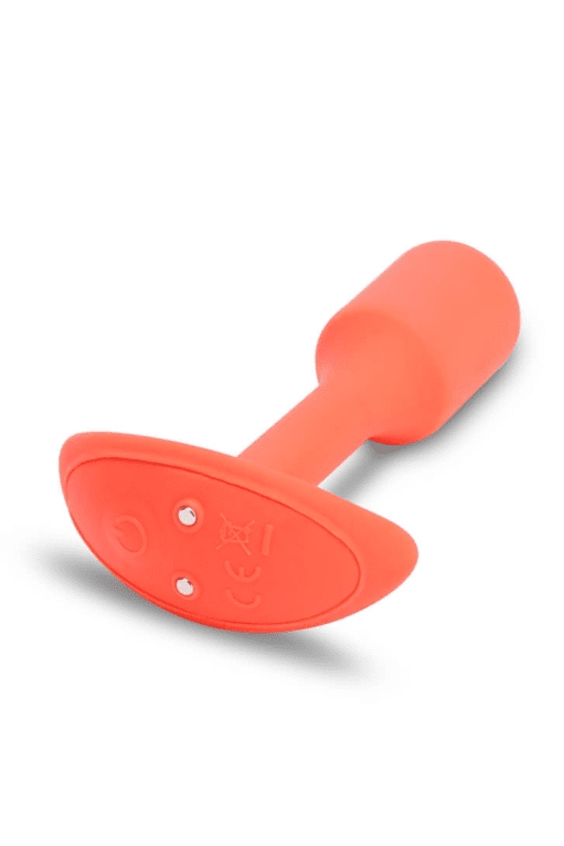 VIBRATING SNUG PLUG | S | ORANGE - Free Shipping
