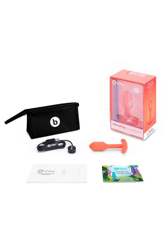 VIBRATING SNUG PLUG | S | ORANGE - Free Shipping