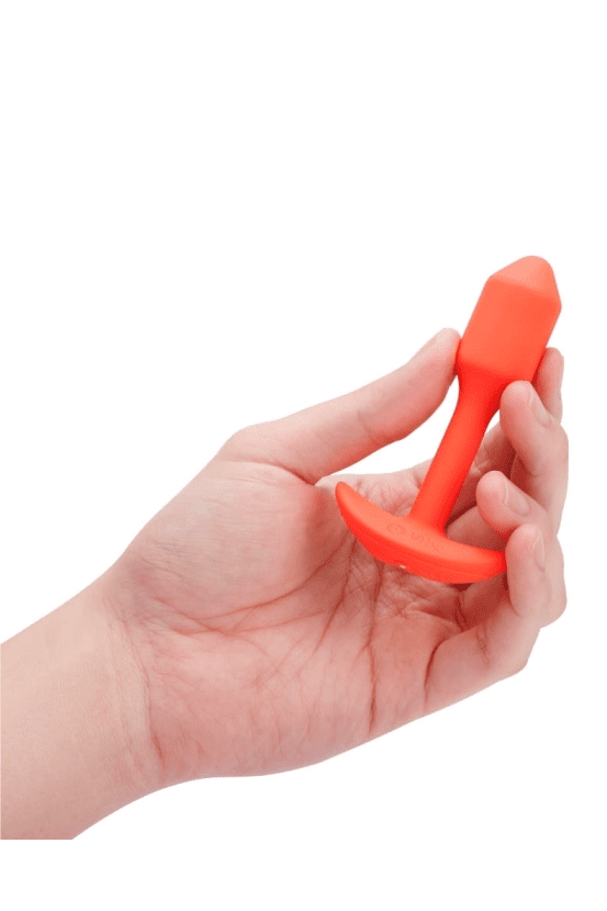 VIBRATING SNUG PLUG | S | ORANGE - Free Shipping