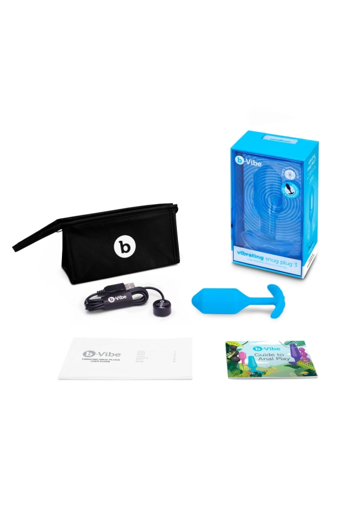 VIBRATING SNUG PLUG | L | BLUE