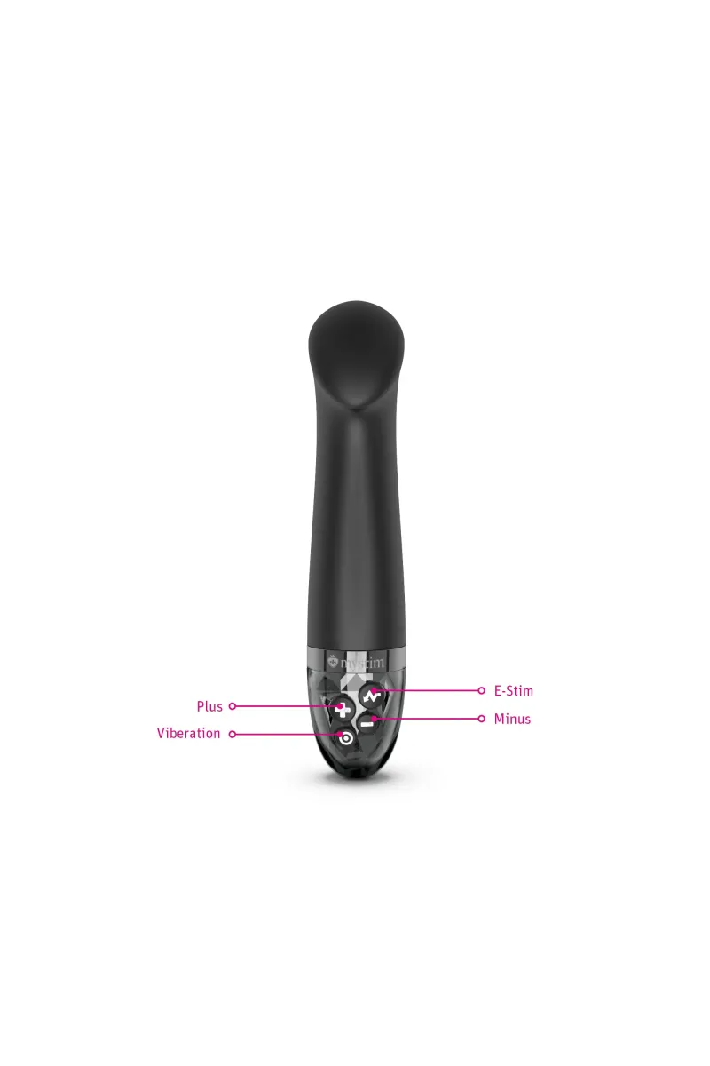 Mystim Right on Ron eStimVibrator, Black