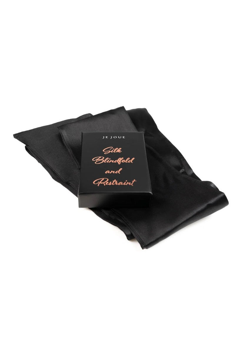 Naughty Gift Set: Black Truth or Dare Cards, Mimi, Massage Candle, Silk Blindfold & Restraint