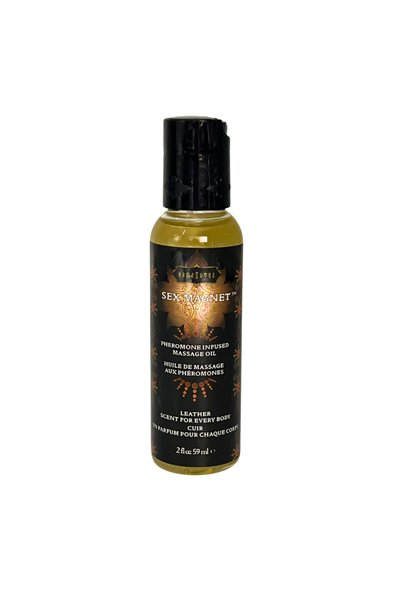Sex Magnet Pheromone - Leather Massage Oil 2 fl oz/59 ml