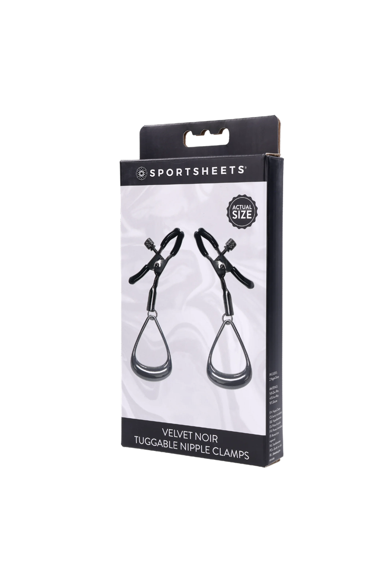 Velvet Noir Tuggable Nipple Clamps