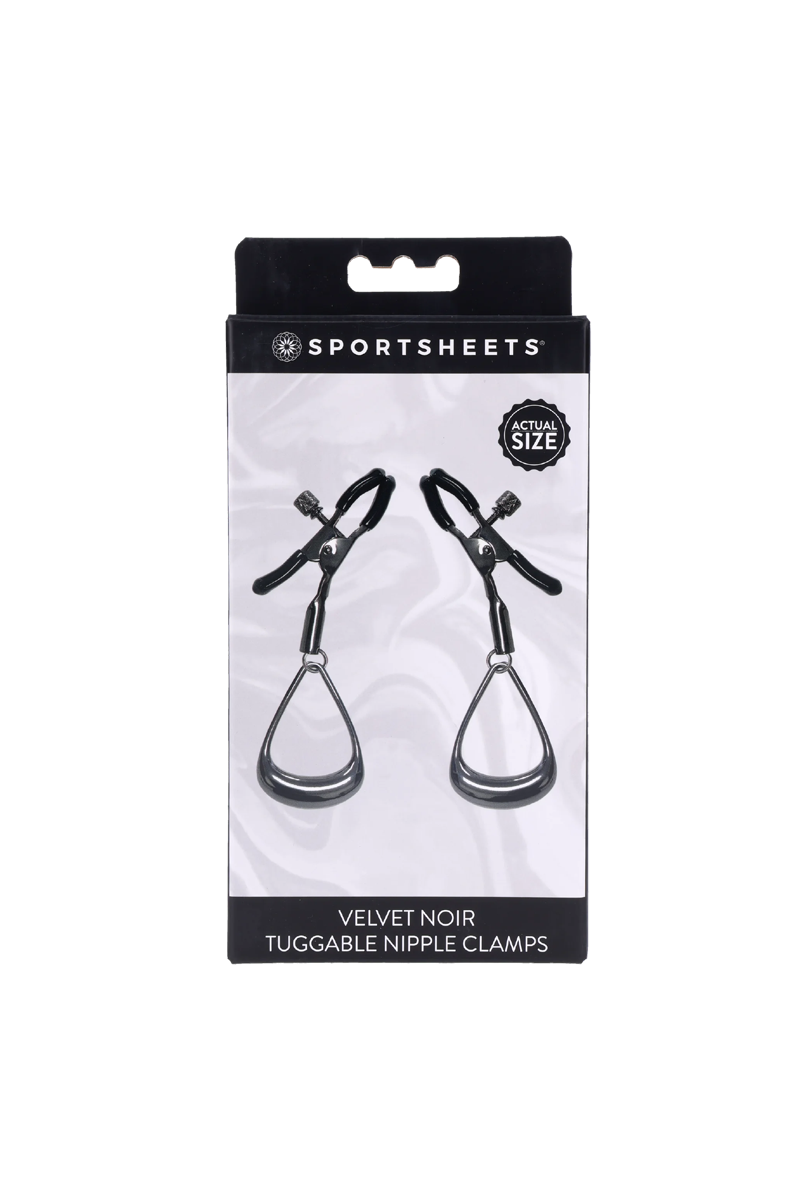 Velvet Noir Tuggable Nipple Clamps