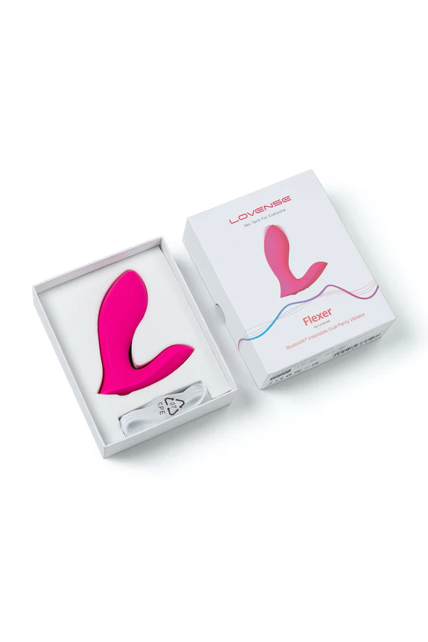 FLEXER BLUETOOTH INSERTABLE DUAL PANTY VIBRATOR - PINK