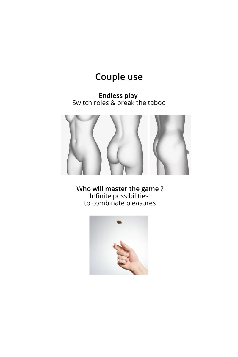 MULTI ORGASM BENDABLE STRAP-ON - L - NIGHT BLUE