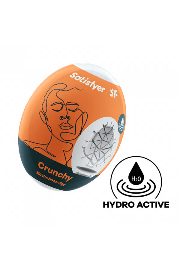 Masturbator Egg Single (Crunchy) Orange - Free Shipping