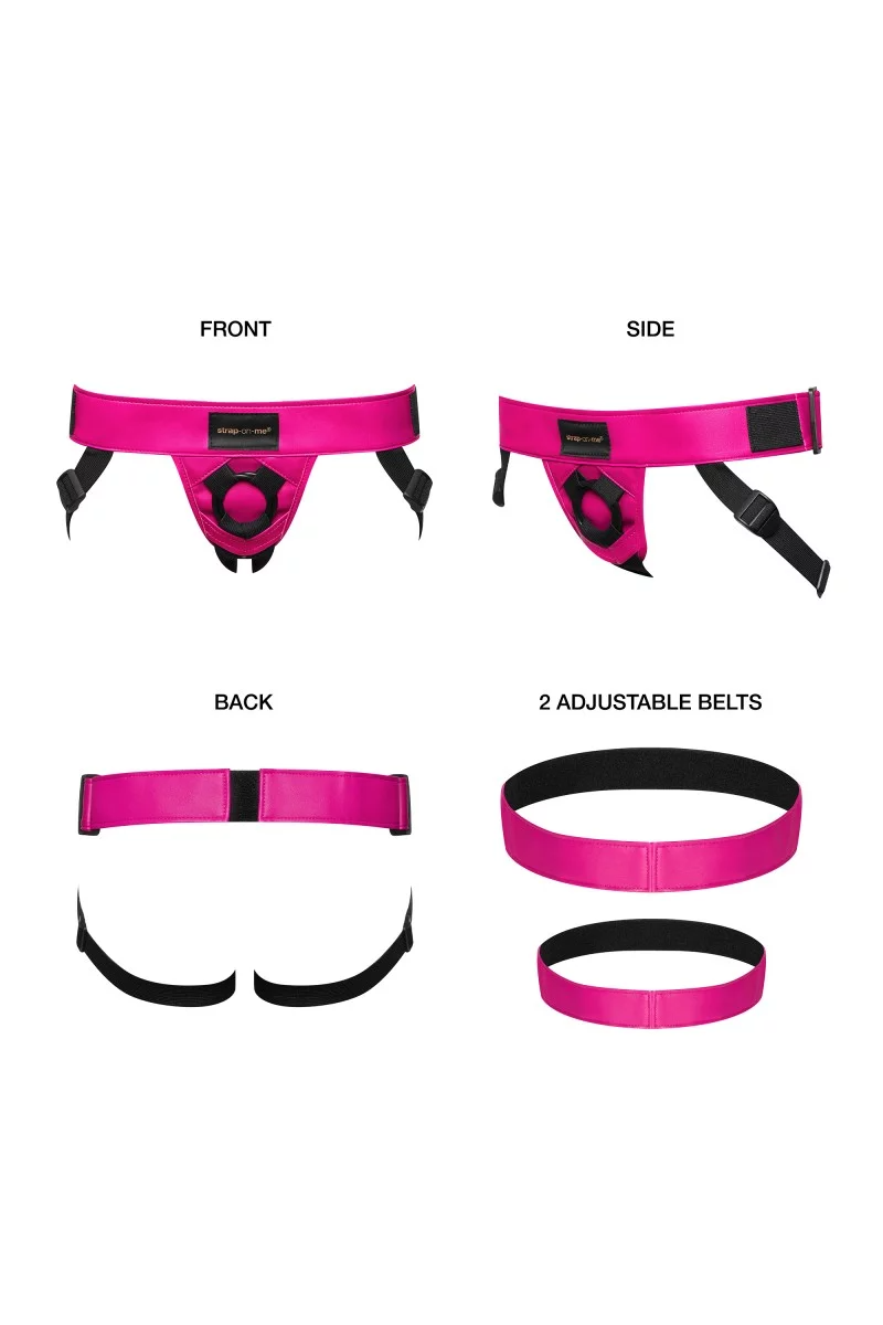 LEATHERETTE HARNESS CURIOUS - FUCHSIA