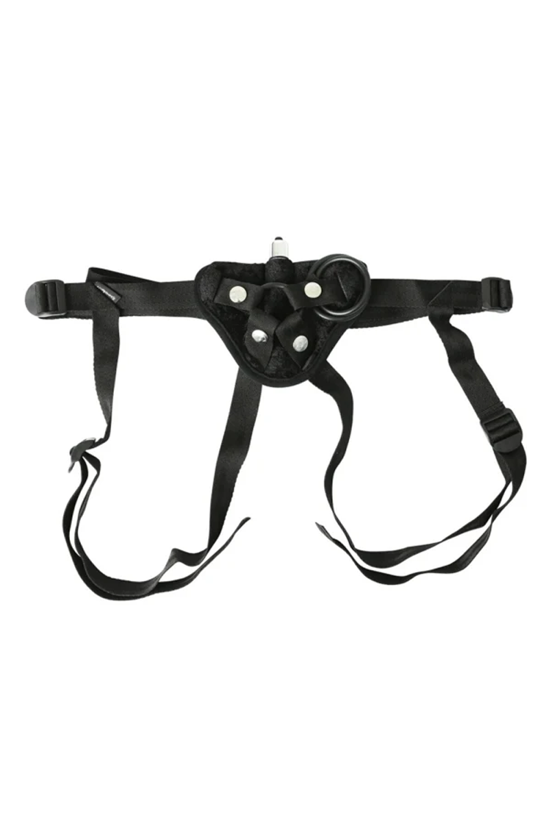 Vibrating Velvet Strap On