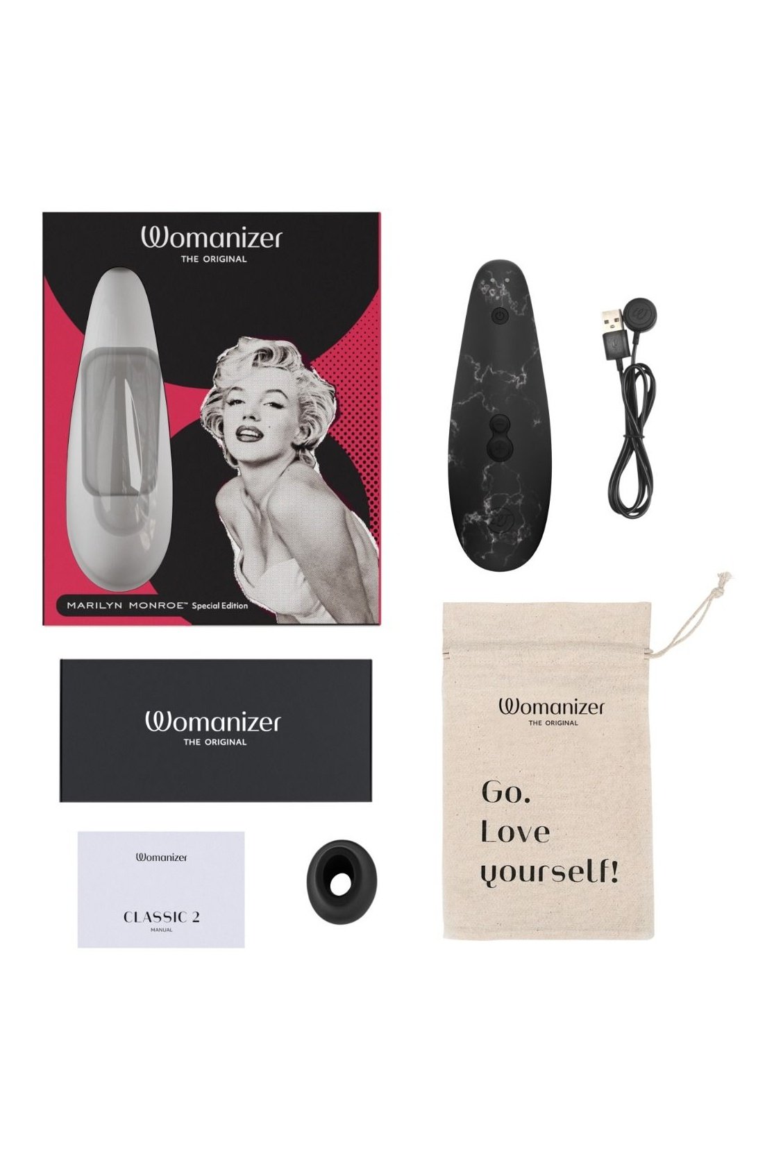 Classic 2 - Marilyn Monroe Special Edition - Black Marble - Free Shipping