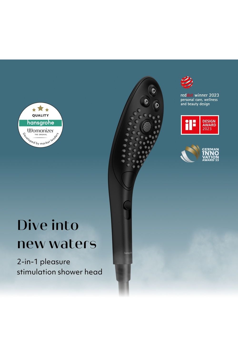 Wave - Black - Shower Head - Free Shipping
