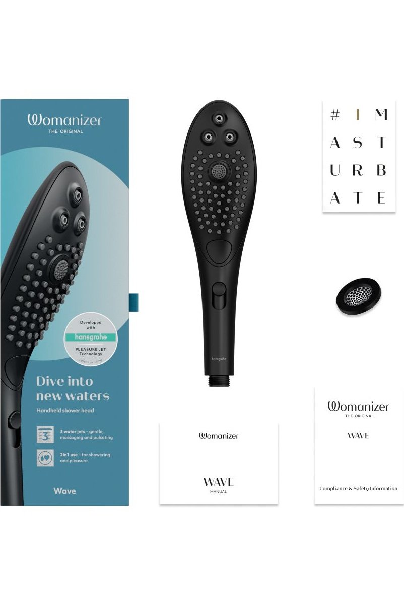 Wave - Black - Shower Head - Free Shipping
